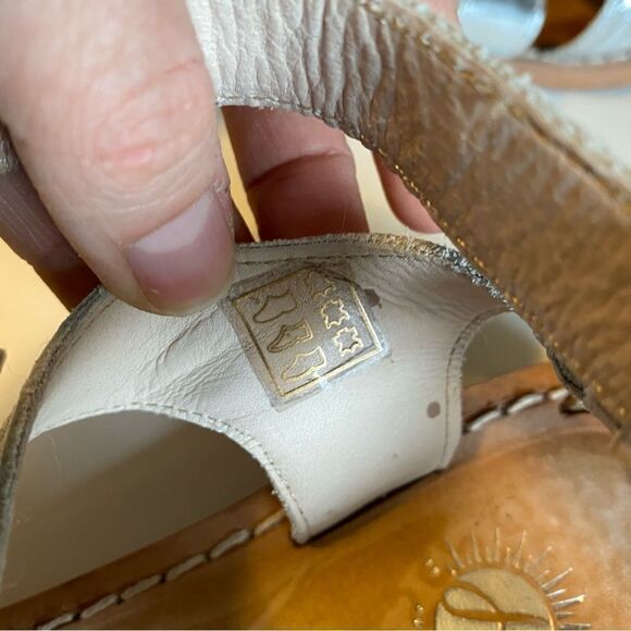 H By Hudson London Silver leather strappy buckle gladiator sandals -40/US 9 - Picture 11 of 13